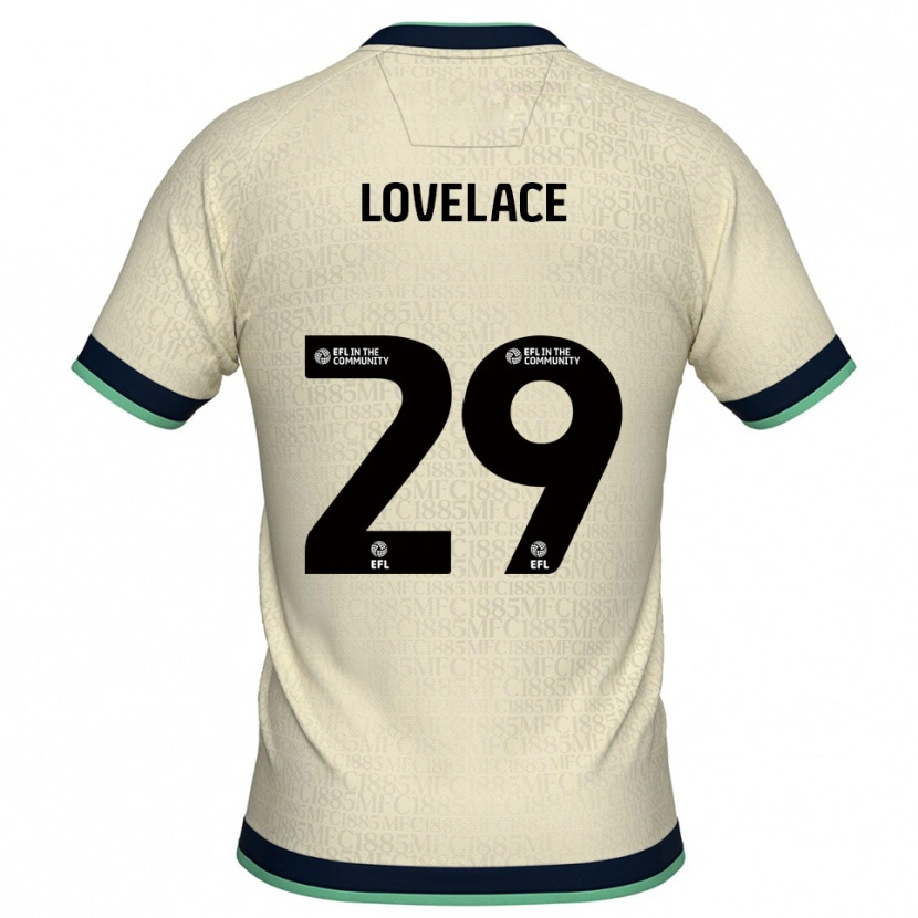 Danxen Enfant Maillot Zak Lovelace #29 Champagne Marine Tenues Extérieur 2025/26 T-Shirt