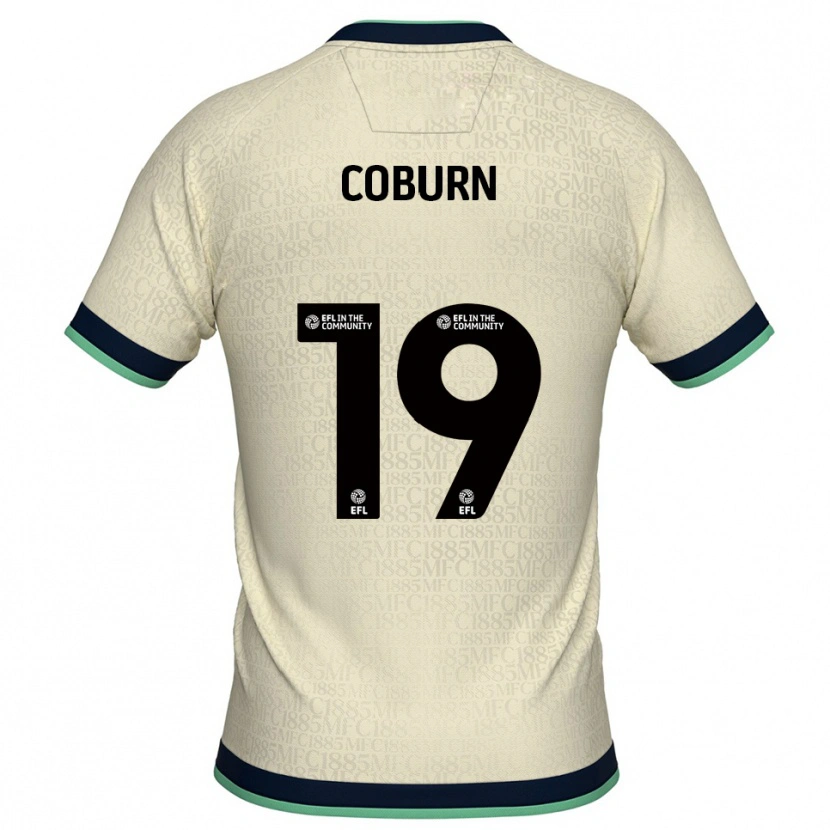 Danxen Enfant Maillot Josh Coburn #19 Champagne Marine Tenues Extérieur 2025/26 T-Shirt
