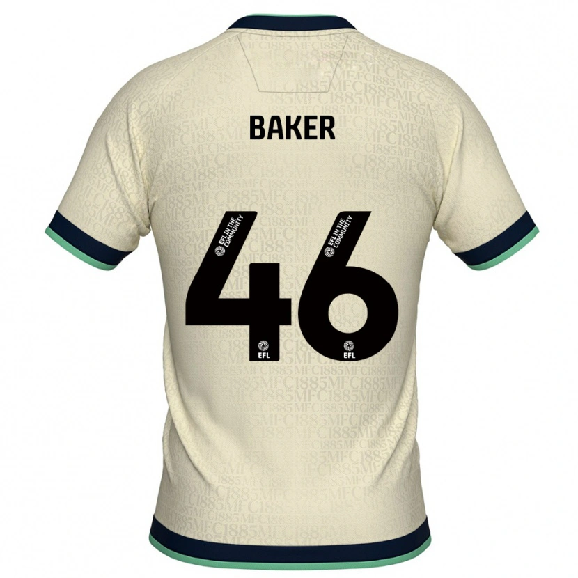 Danxen Enfant Maillot Frankie Baker #46 Champagne Marine Tenues Extérieur 2025/26 T-Shirt