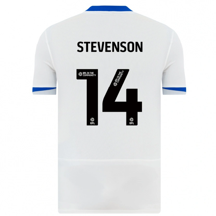 Danxen Enfant Maillot Ben Stevenson #14 Blanc Noir Tenues Extérieur 2025/26 T-Shirt