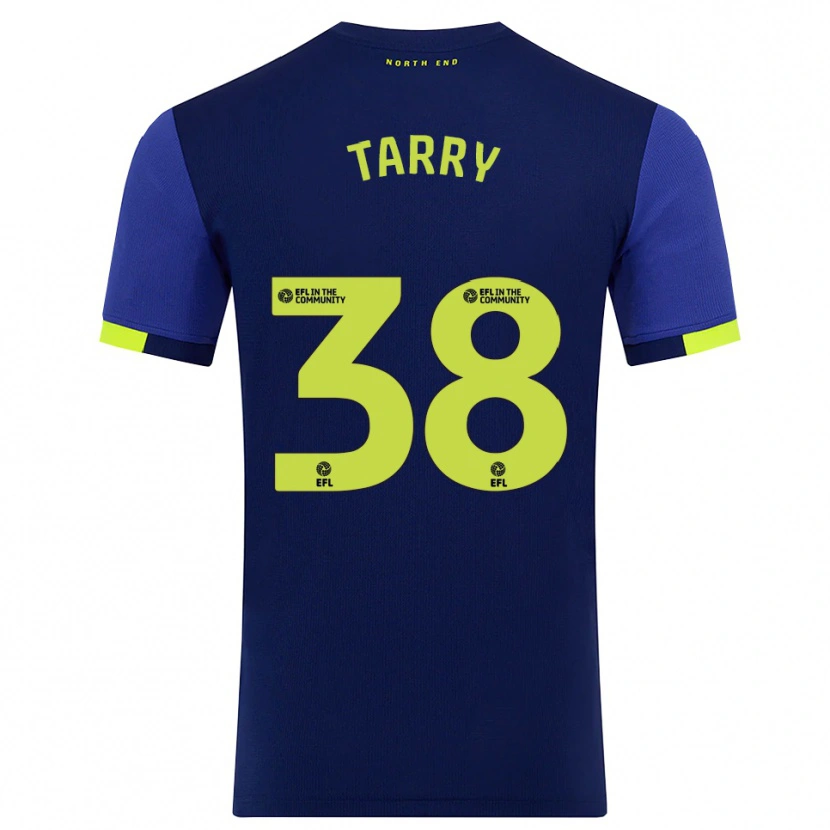 Danxen Enfant Maillot Troy Tarry #38 Marine Jaune Tenues Extérieur 2025/26 T-Shirt