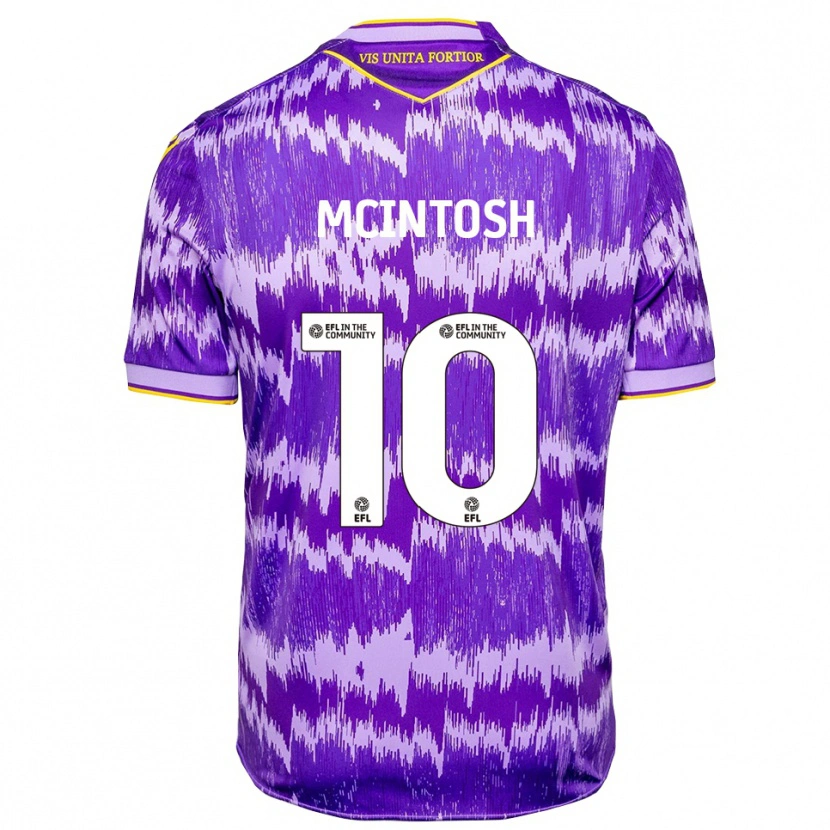 Danxen Enfant Maillot Ruben Mcintosh #10 Violet Jaune Tenues Extérieur 2025/26 T-Shirt