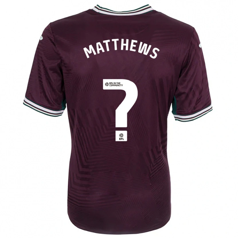 Danxen Enfant Maillot Archie Matthews #0 Rouille Rouge Blanc Tenues Extérieur 2025/26 T-Shirt