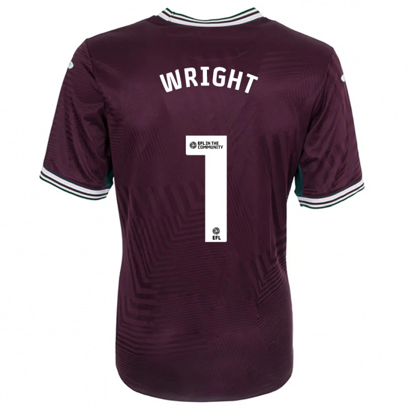 Danxen Enfant Maillot Tom Wright #1 Rouille Rouge Blanc Tenues Extérieur 2025/26 T-Shirt