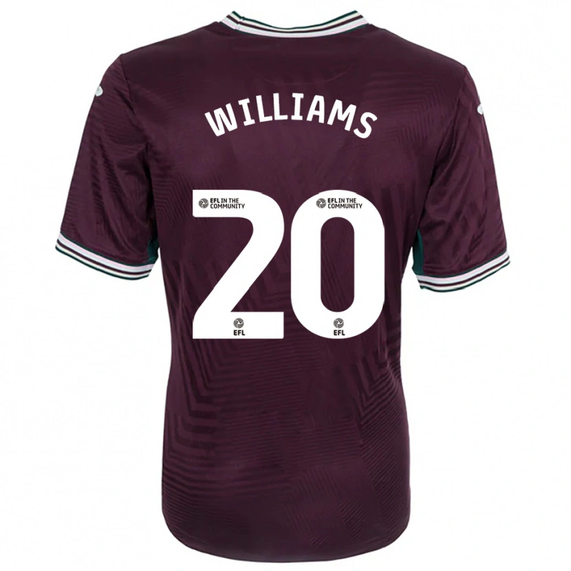 Danxen Enfant Maillot Caitlin Williams #20 Rouille Rouge Blanc Tenues Extérieur 2025/26 T-Shirt
