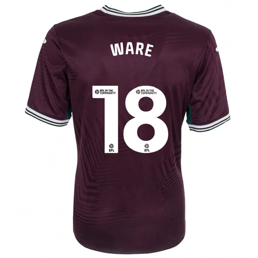 Danxen Enfant Maillot Phoebe Ware #18 Rouille Rouge Blanc Tenues Extérieur 2025/26 T-Shirt