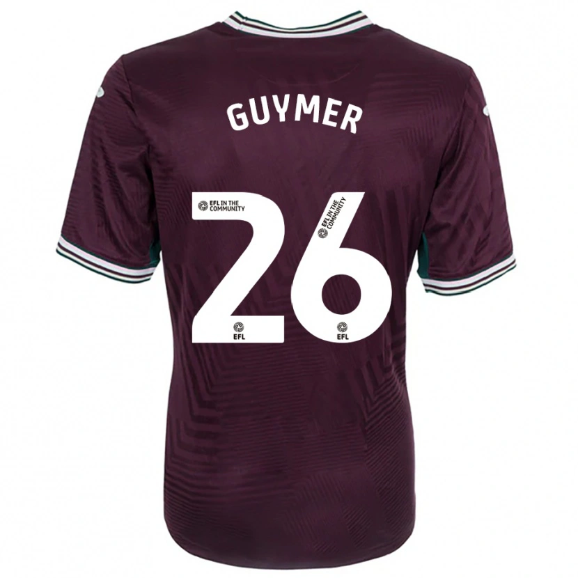 Danxen Enfant Maillot Jasmine Guymer #26 Rouille Rouge Blanc Tenues Extérieur 2025/26 T-Shirt