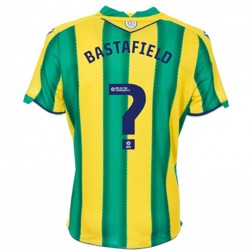 Danxen Enfant Maillot Reece Bastafield #0 Jaune Vert Tenues Extérieur 2025/26 T-Shirt