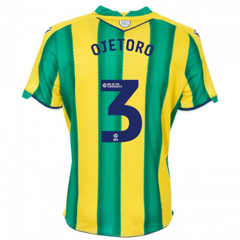 Danxen Enfant Maillot Wahab Ojetoro #3 Jaune Vert Tenues Extérieur 2025/26 T-Shirt