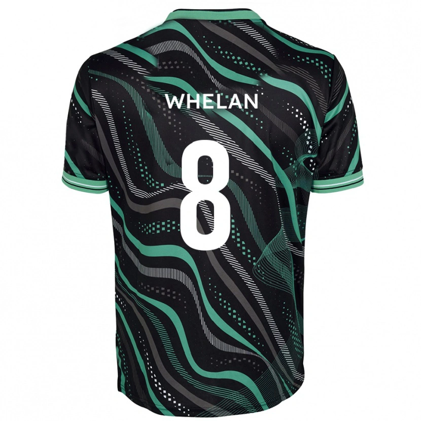 Danxen Enfant Maillot Callum Whelan #8 Noir Vert Tenues Extérieur 2025/26 T-Shirt