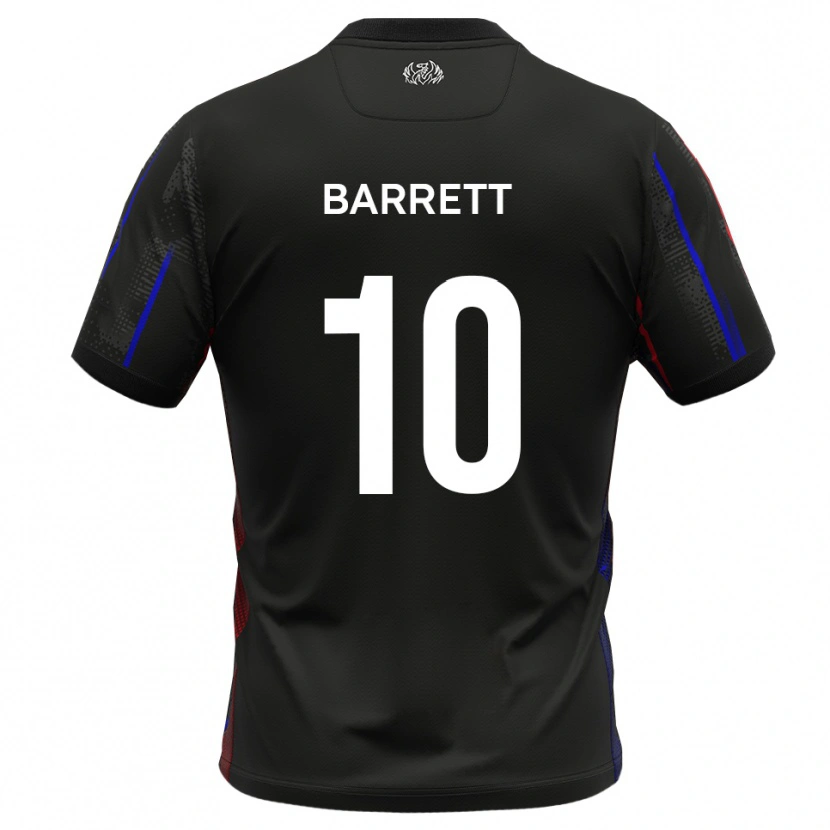 Danxen Enfant Maillot Josh Barrett #10 Noir Rouge Tenues Extérieur 2025/26 T-Shirt
