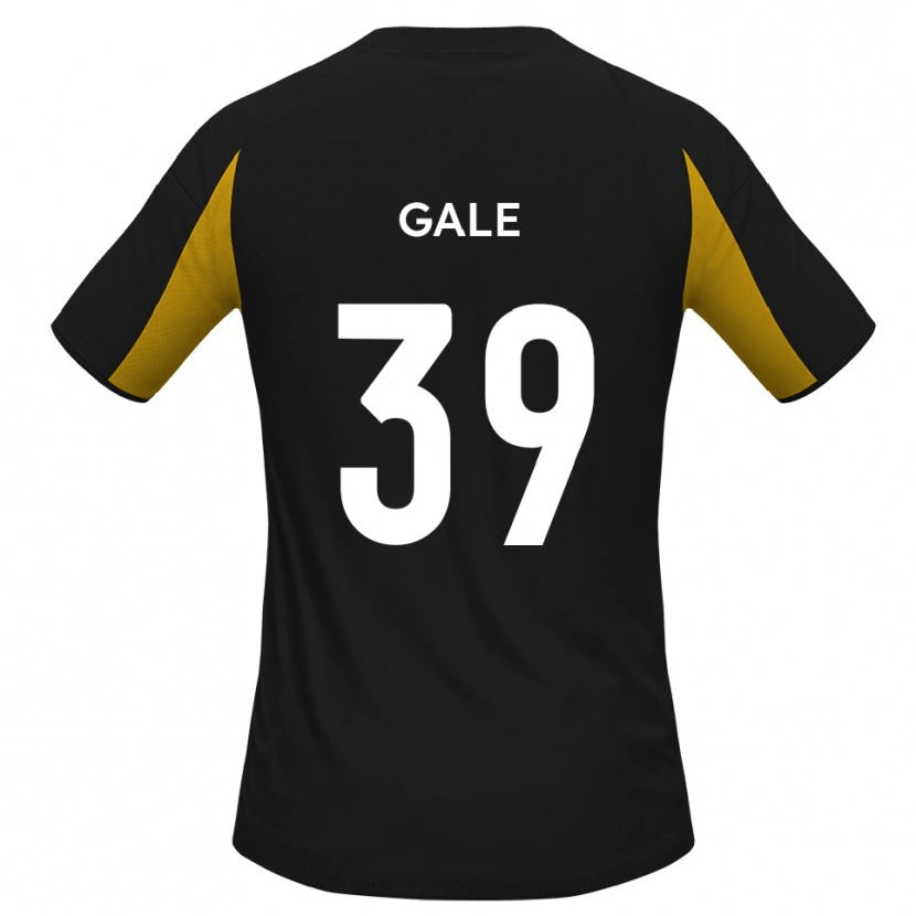 Danxen Enfant Maillot James Gale #39 Noir Jaune Tenues Extérieur 2025/26 T-Shirt