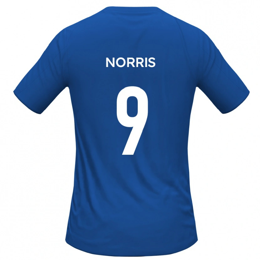 Danxen Enfant Maillot Luke Norris #9 Bleu Ciel Tenues Extérieur 2025/26 T-Shirt