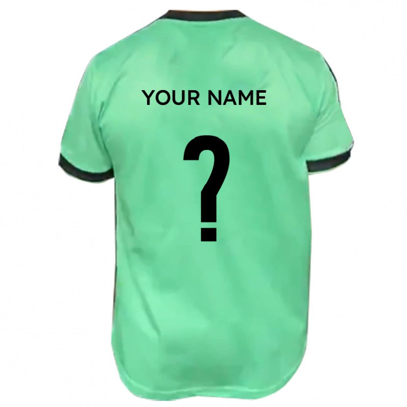 Danxen Enfant Maillot Votre Nom #0 Turquoise Noir Tenues Extérieur 2025/26 T-Shirt