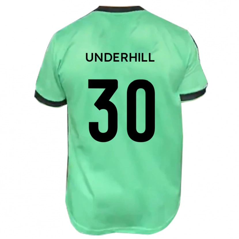 Danxen Enfant Maillot Connor Underhill #30 Turquoise Noir Tenues Extérieur 2025/26 T-Shirt