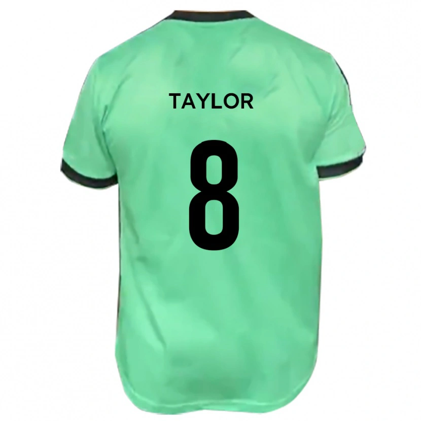 Danxen Enfant Maillot Jake Taylor #8 Turquoise Noir Tenues Extérieur 2025/26 T-Shirt