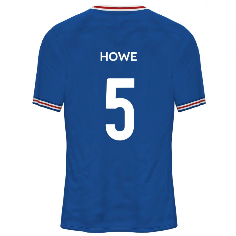 Danxen Enfant Maillot Callum Howe #5 Bleu Dodger Tenues Extérieur 2025/26 T-Shirt