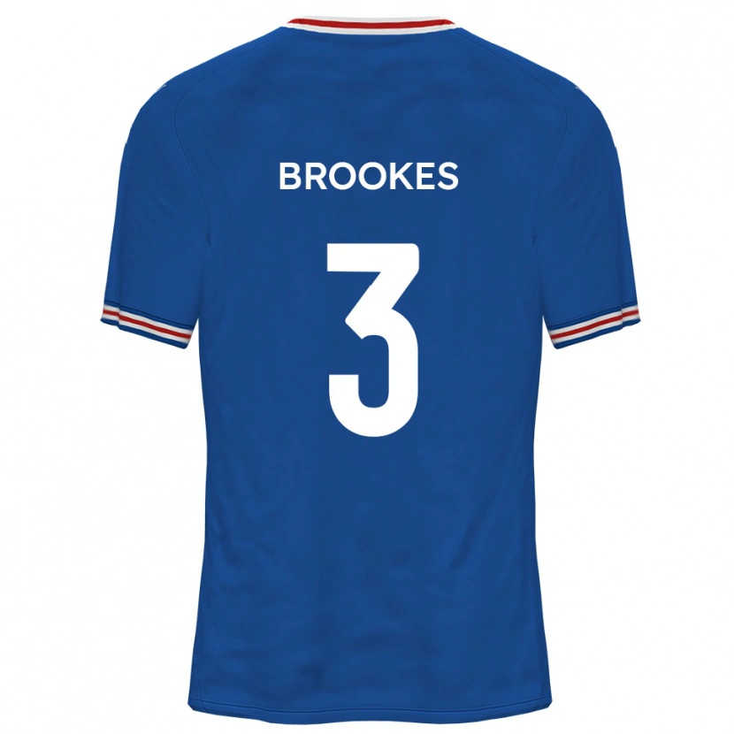 Danxen Enfant Maillot Ben Brookes #3 Bleu Dodger Tenues Extérieur 2025/26 T-Shirt