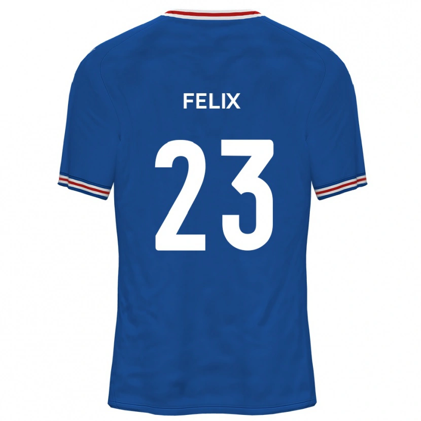 Danxen Enfant Maillot Joe Felix #23 Bleu Dodger Tenues Extérieur 2025/26 T-Shirt