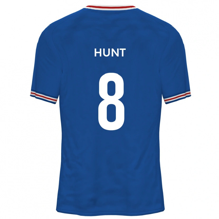 Danxen Enfant Maillot Alex Hunt #8 Bleu Dodger Tenues Extérieur 2025/26 T-Shirt