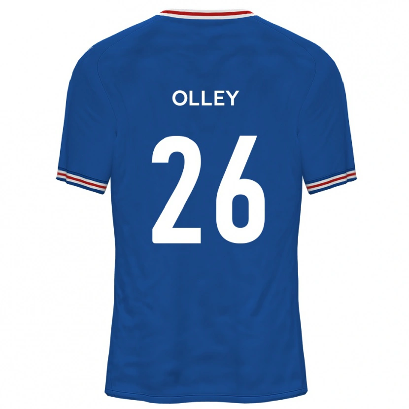 Danxen Enfant Maillot Greg Olley #26 Bleu Dodger Tenues Extérieur 2025/26 T-Shirt