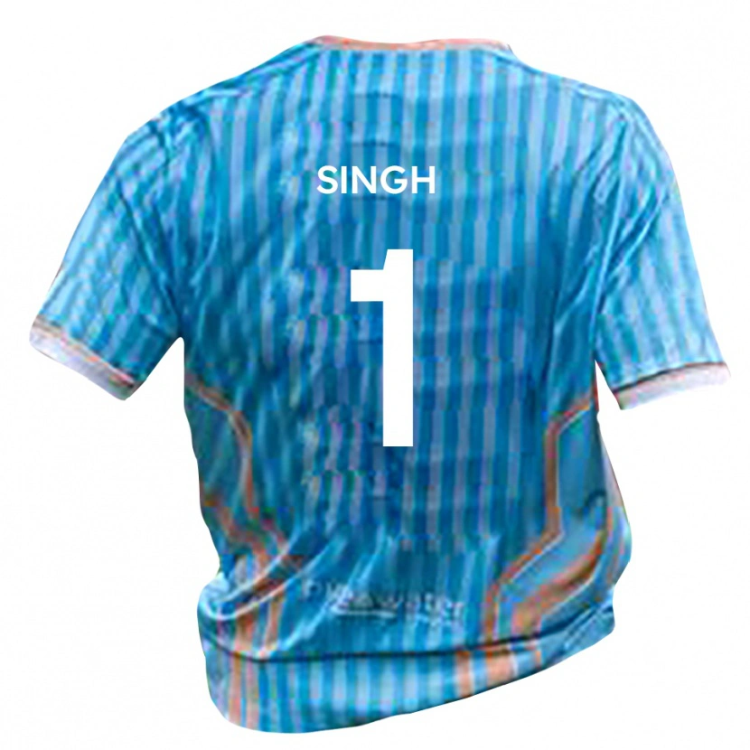 Danxen Enfant Maillot Jas Singh #1 Noir Or Tenues Extérieur 2025/26 T-Shirt