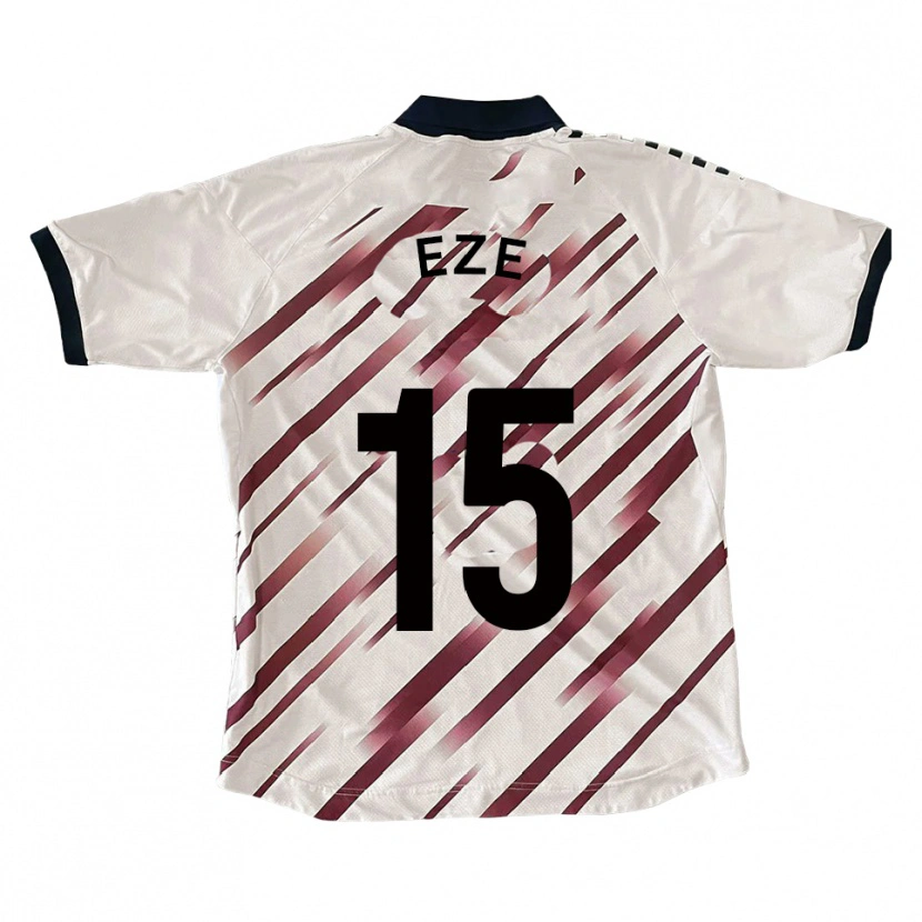 Danxen Enfant Maillot Dubem Eze #15 Blanc Rouge Tenues Extérieur 2025/26 T-Shirt