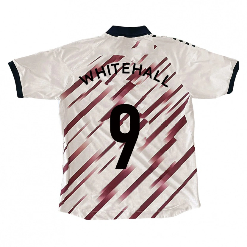 Danxen Enfant Maillot Danny Whitehall #9 Blanc Rouge Tenues Extérieur 2025/26 T-Shirt
