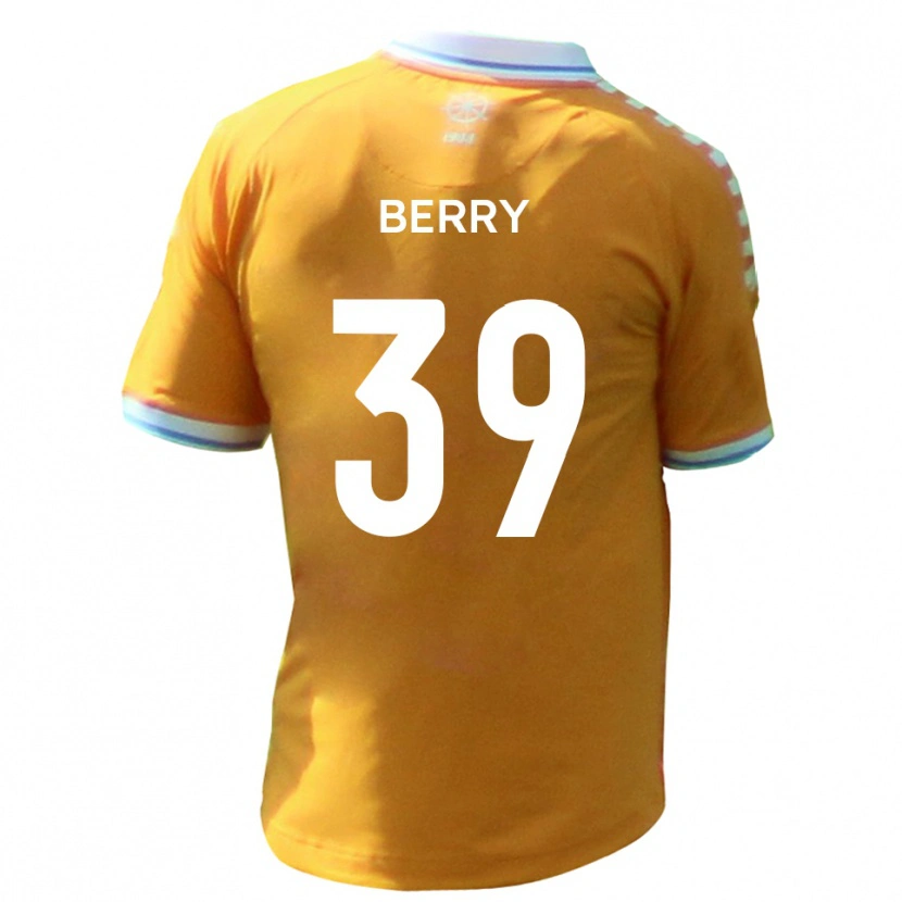 Danxen Enfant Maillot Charlie Berry #39 Jaune Bleu Tenues Extérieur 2025/26 T-Shirt