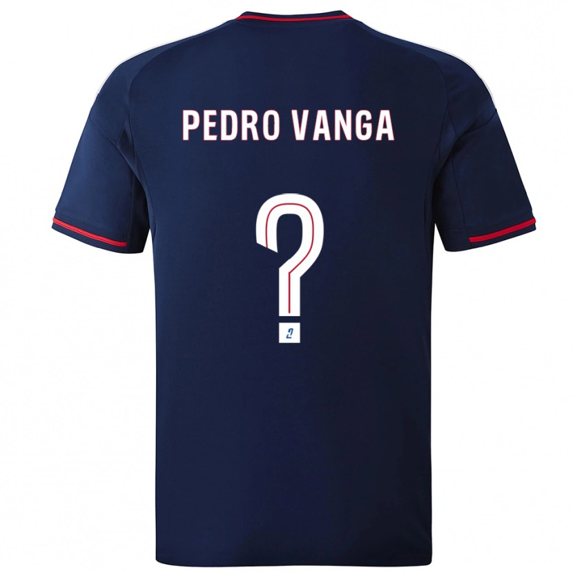 Danxen Enfant Maillot Emerson Pedro Vanga #0 Marine Rouge Tenues Extérieur 2025/26 T-Shirt