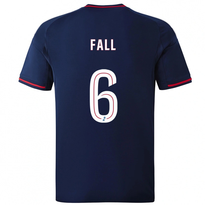 Danxen Enfant Maillot Fallou Fall #6 Marine Rouge Tenues Extérieur 2025/26 T-Shirt
