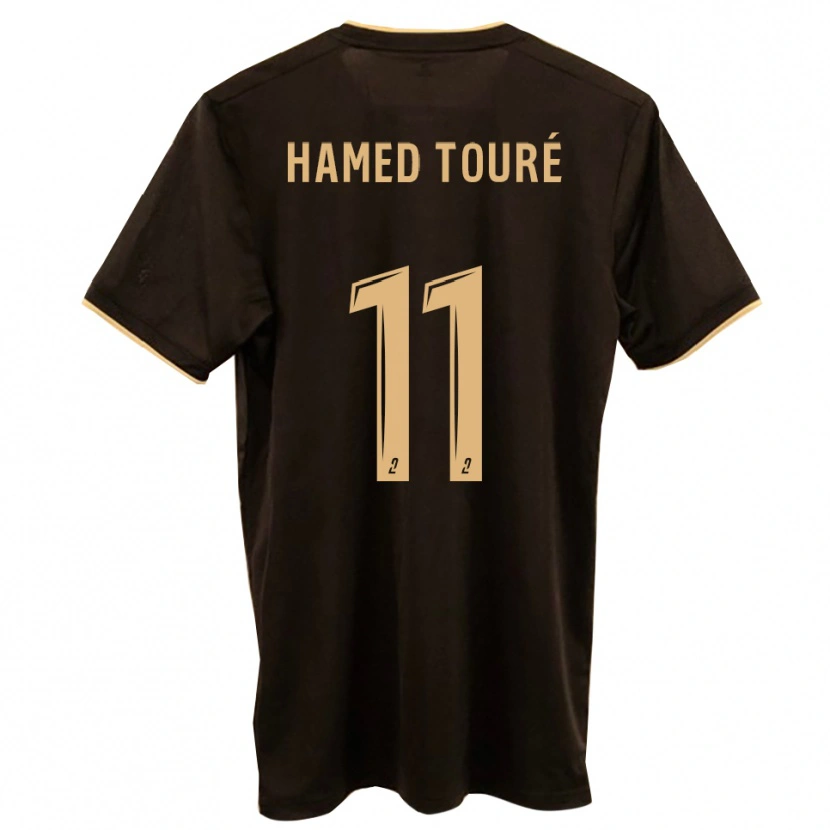 Danxen Enfant Maillot Ben Hamed Touré #11 Bleu Rouge Tenues Extérieur 2025/26 T-Shirt