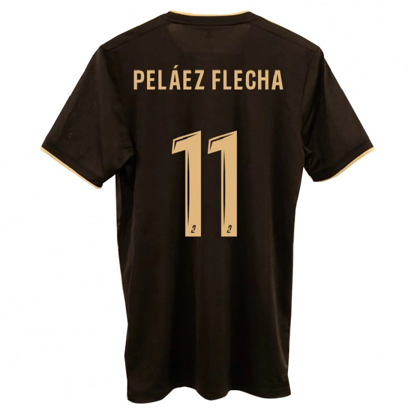 Danxen Enfant Maillot Fernando Peláez Flecha #11 Bleu Rouge Tenues Extérieur 2025/26 T-Shirt