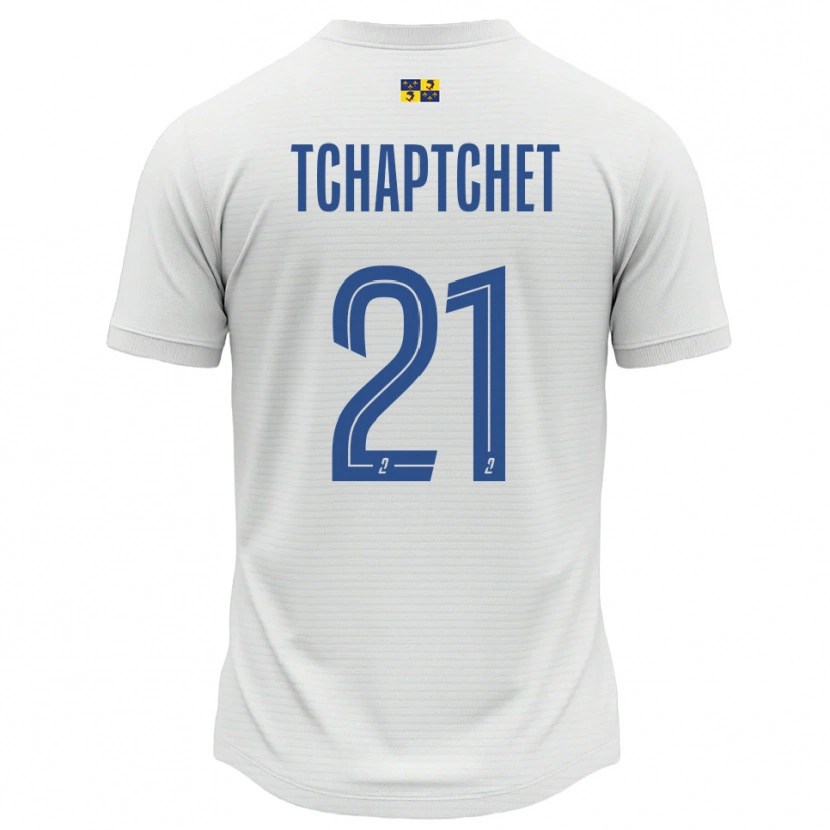 Danxen Enfant Maillot Allan Tchaptchet #21 Blanc Bleu Tenues Extérieur 2025/26 T-Shirt
