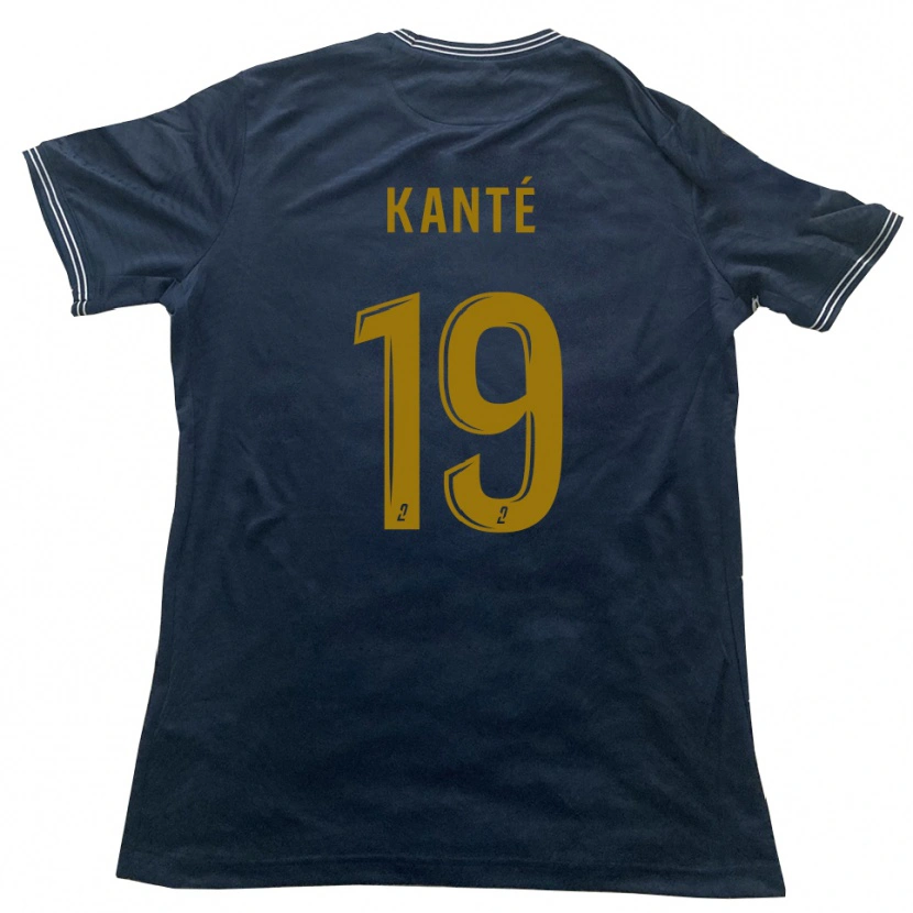 Danxen Enfant Maillot Ousmane Kanté #19 Marine Or Tenues Extérieur 2025/26 T-Shirt