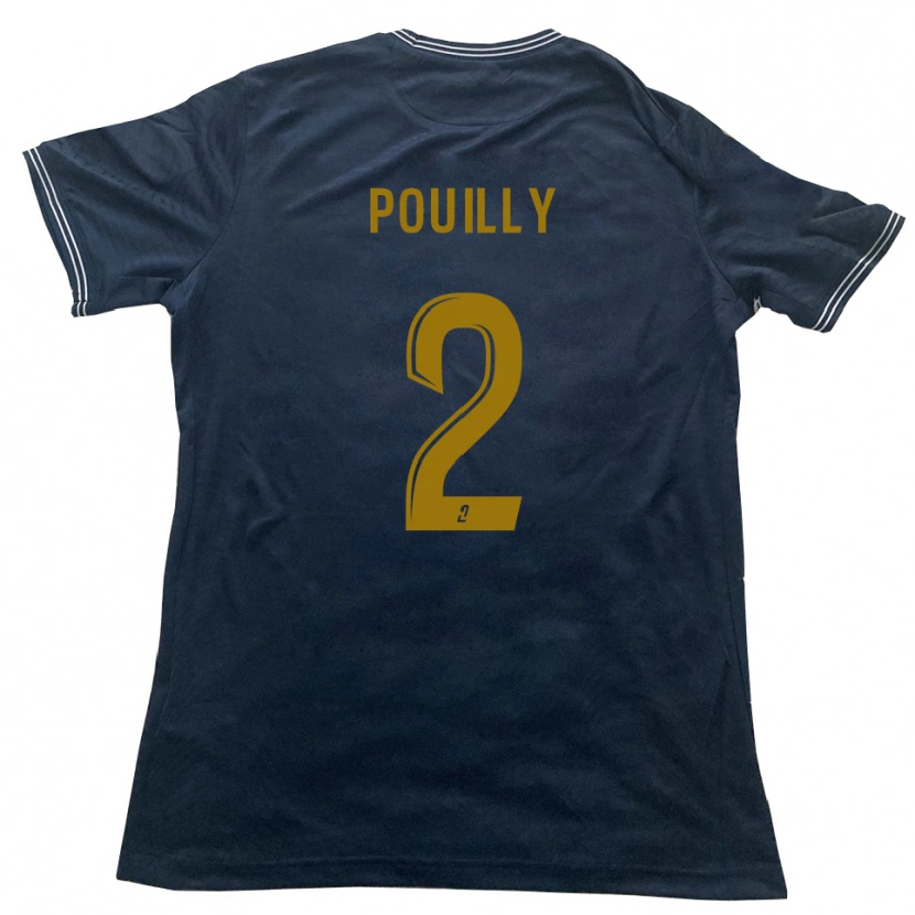 Danxen Enfant Maillot Tom Pouilly #2 Marine Or Tenues Extérieur 2025/26 T-Shirt