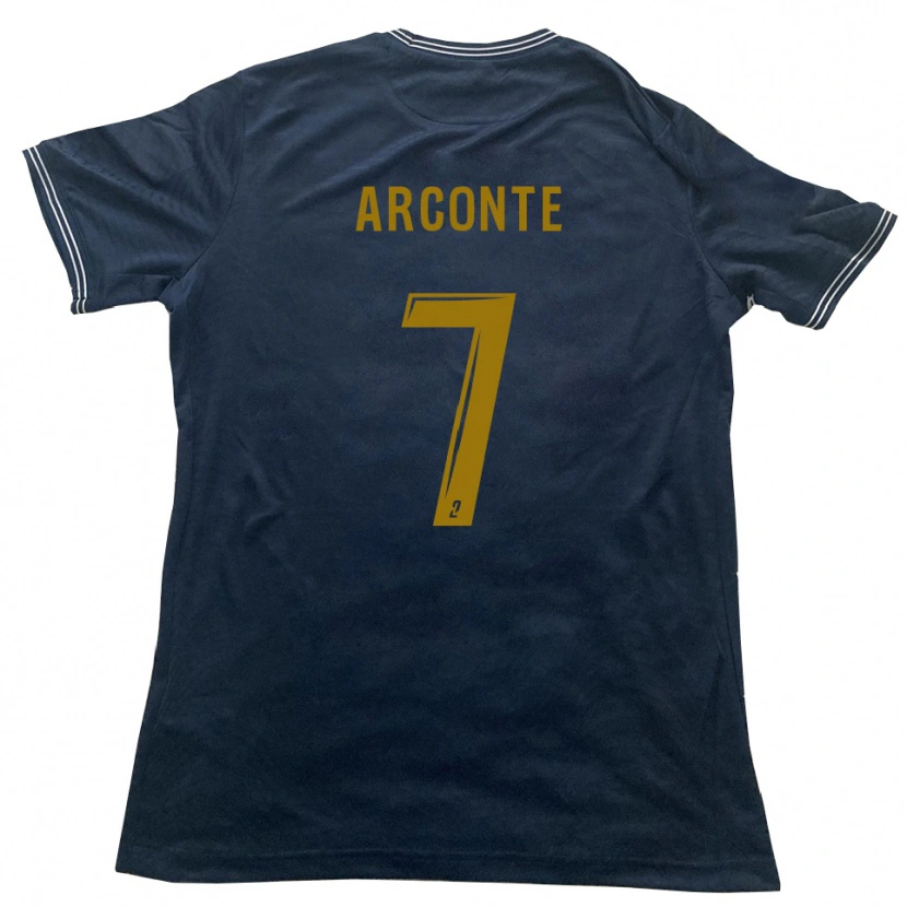 Danxen Enfant Maillot Taïryk Arconte #7 Marine Or Tenues Extérieur 2025/26 T-Shirt