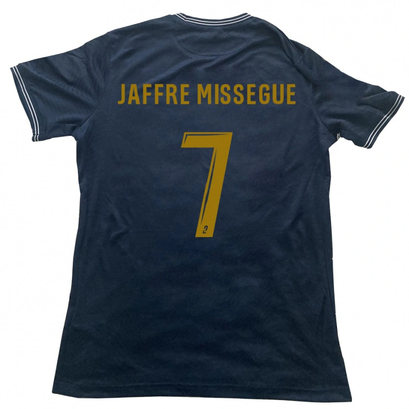 Danxen Enfant Maillot Lenny Jaffre Missegue #7 Marine Or Tenues Extérieur 2025/26 T-Shirt