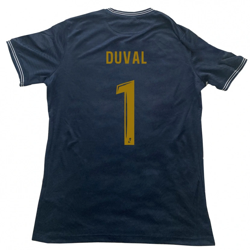 Danxen Enfant Maillot Matis Duval #1 Marine Or Tenues Extérieur 2025/26 T-Shirt