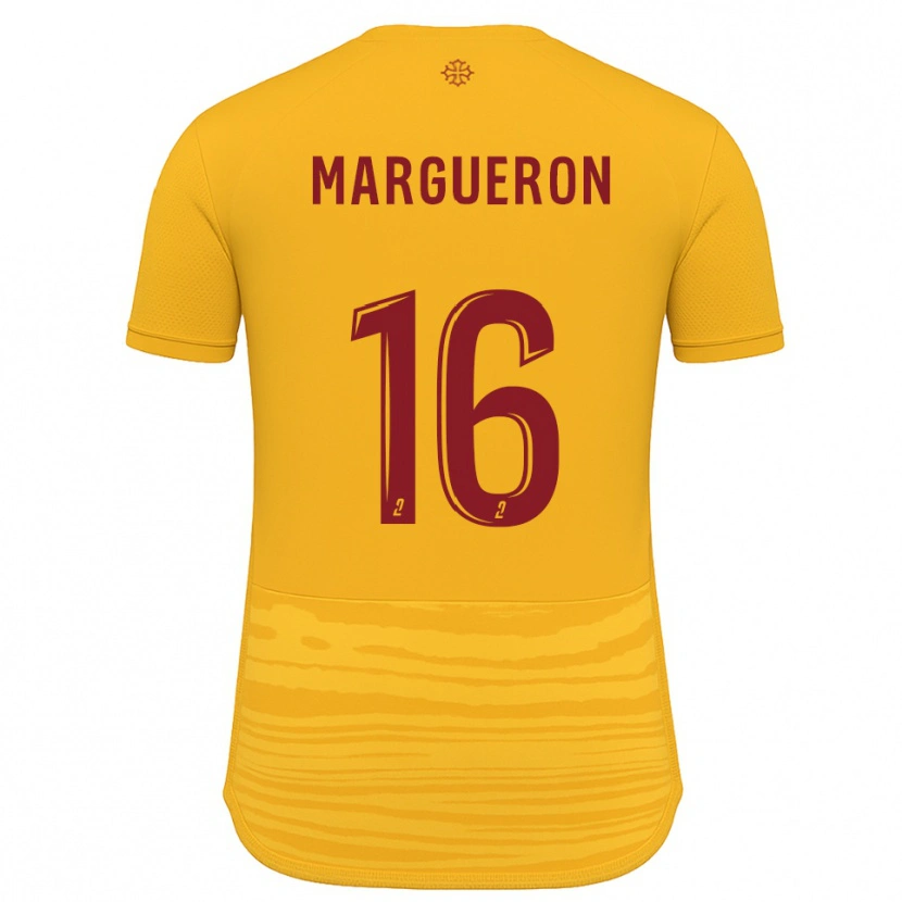 Danxen Enfant Maillot Lucas Margueron #16 Orange Bourgogne Tenues Extérieur 2025/26 T-Shirt
