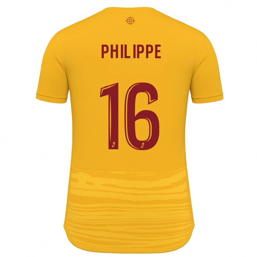 Danxen Enfant Maillot Flavie Philippe #16 Orange Bourgogne Tenues Extérieur 2025/26 T-Shirt
