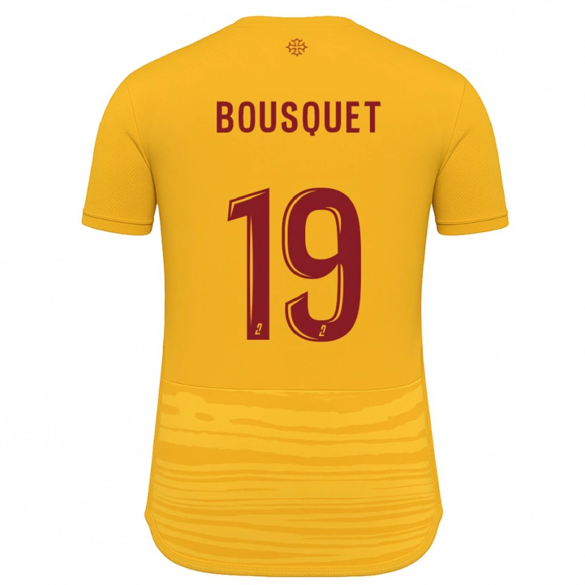 Danxen Enfant Maillot Marie Bousquet #19 Orange Bourgogne Tenues Extérieur 2025/26 T-Shirt