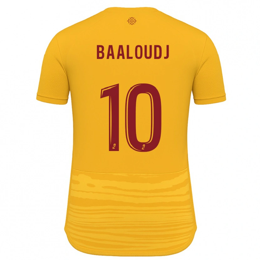 Danxen Enfant Maillot Mehdi Baaloudj #10 Orange Bourgogne Tenues Extérieur 2025/26 T-Shirt