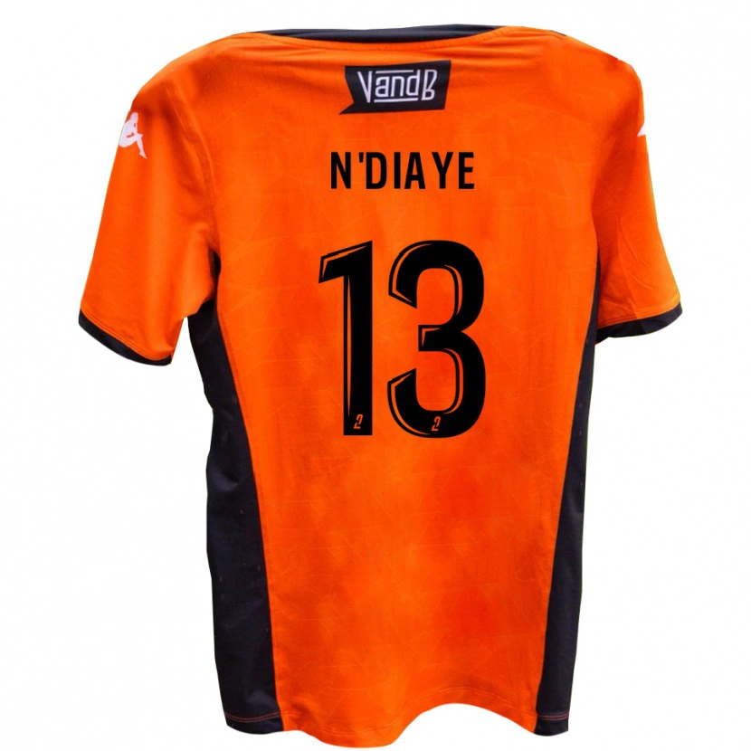 Danxen Enfant Maillot Tijane N'diaye #13 Blanc Noir Tenues Extérieur 2025/26 T-Shirt