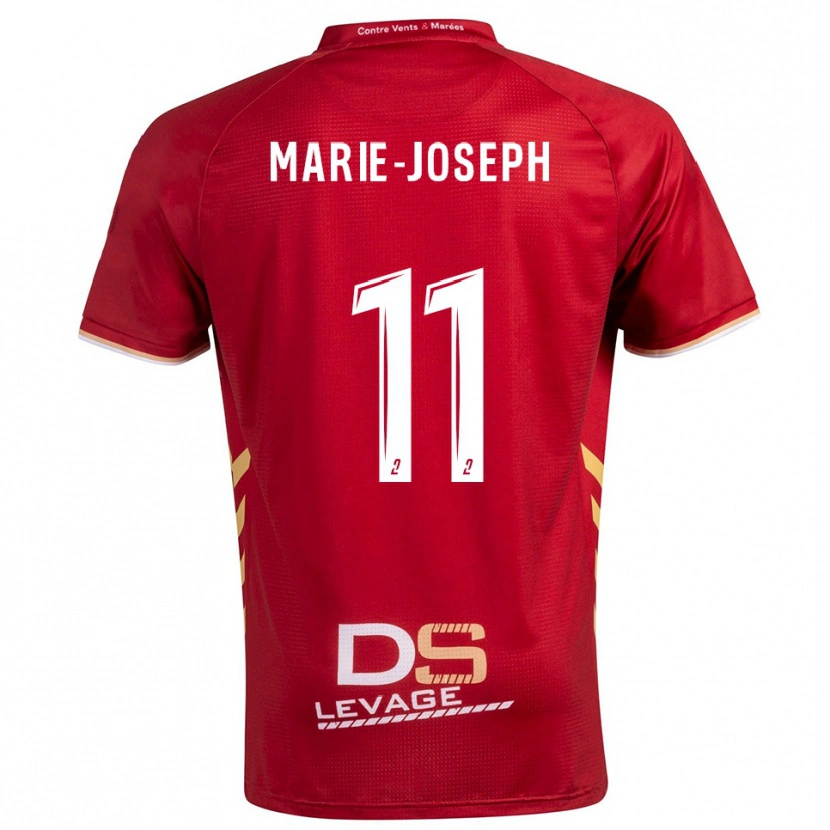 Danxen Enfant Maillot Thomas Marie-Joseph #11 Bourgogne Or Tenues Extérieur 2025/26 T-Shirt