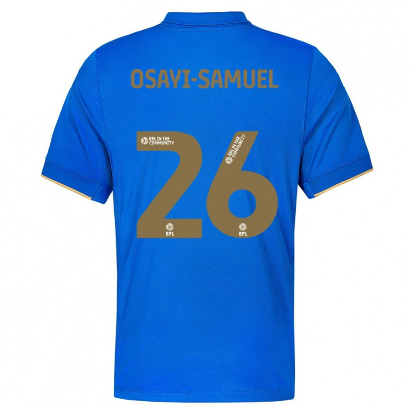Danxen Homme Maillot Bright Osayi-Samuel #26 Bleu Or Tenues Domicile 2025/26 T-Shirt