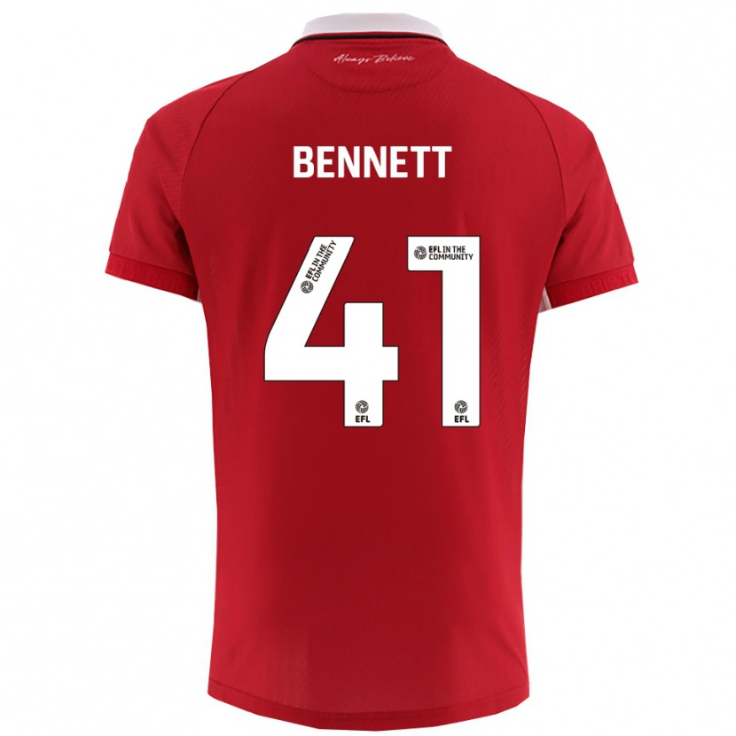 Danxen Homme Maillot Harley Bennett #41 Blanc Rouge Tenues Domicile 2025/26 T-Shirt