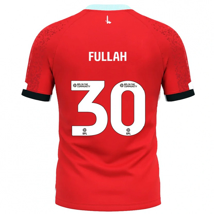 Danxen Homme Maillot Ibrahim Fullah #30 Rouge Blanc Tenues Domicile 2025/26 T-Shirt