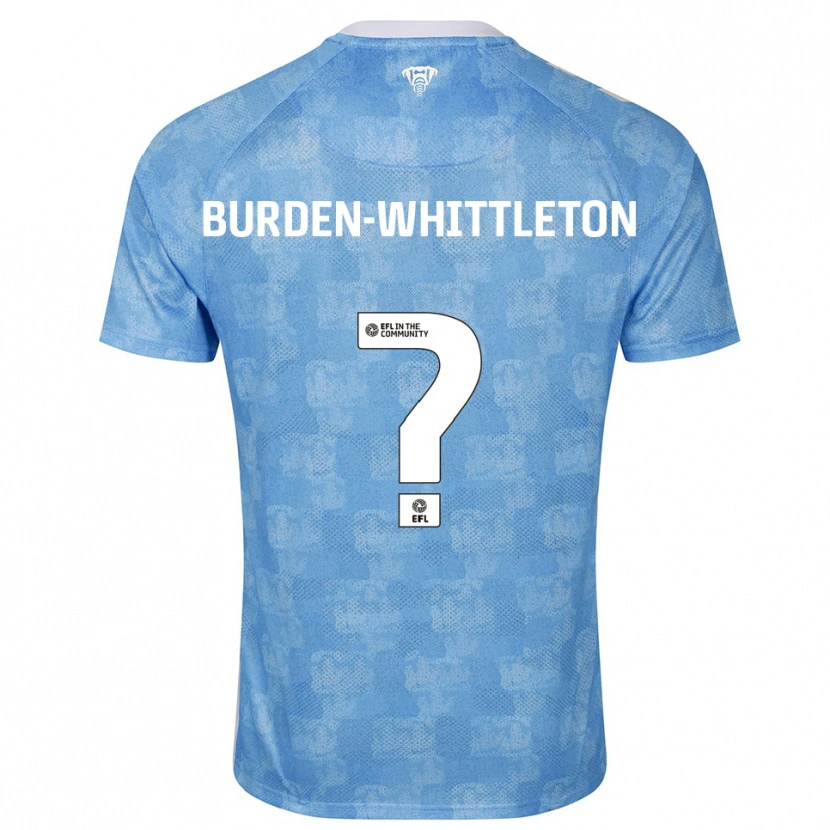 Danxen Homme Maillot Charlie Burden-Whittleton #0 Bleu Ciel Blanc Tenues Domicile 2025/26 T-Shirt