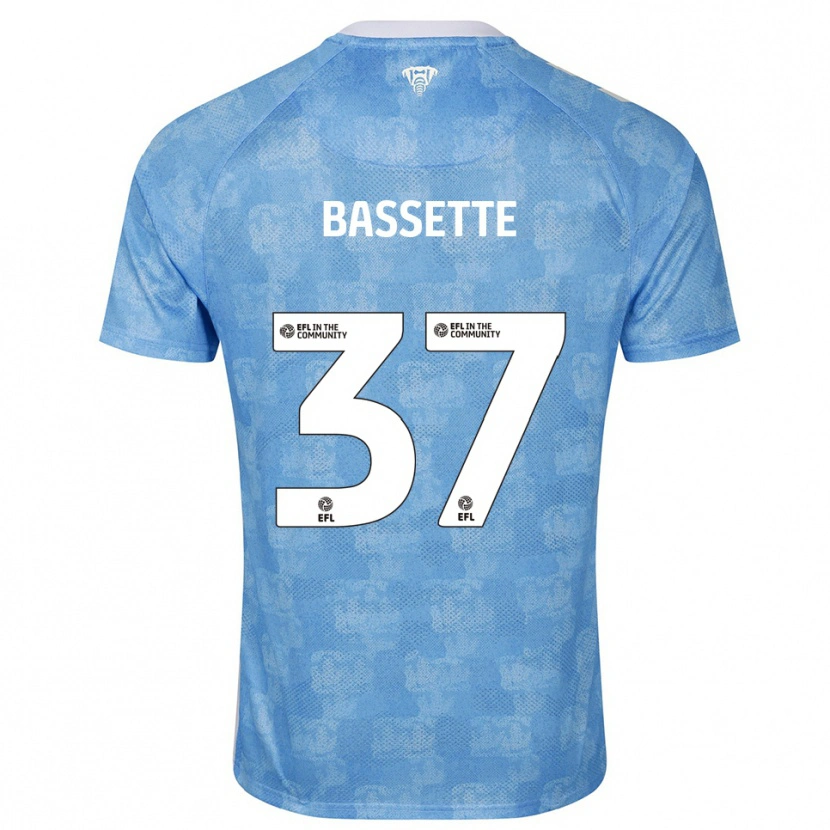 Danxen Homme Maillot Norman Bassette #37 Bleu Ciel Blanc Tenues Domicile 2025/26 T-Shirt